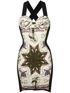 electrical print bodycon dress Jean Paul Gaultier Vintage
