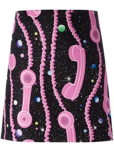 phone print skirt Jeremy Scott