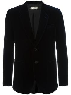 velvet single breasted jacket Saint Laurent