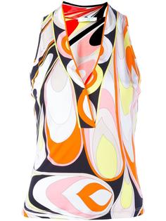 printed sleevless top Emilio Pucci Vintage