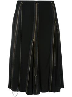 flared zip accent skirt Jean Paul Gaultier Vintage