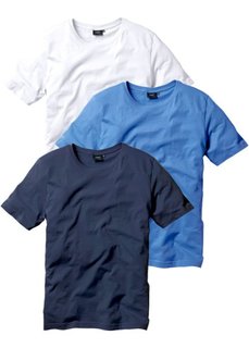 Футболка Regular Fit (3 шт.) (антрацитовый + серый меланж + ) Bonprix