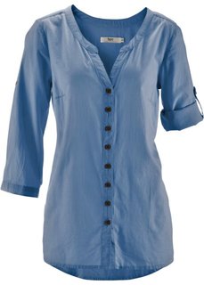 Блузка с рукавом 3/4 (горячий ярко-розовый) Bonprix