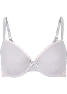 Бюстгальтер, чашка D (серый/розовый) Bonprix