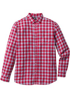 Клетчатая рубашка Regular Fit с длинным рукавом (изумрудный) Bonprix