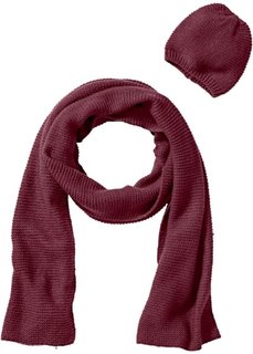 Длинный шарф + шапочка (2 изд.) (кремовый) Bonprix