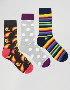 3 пары носков HS by Happy Socks - Мульти