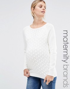 Фактурный джемпер Mamalicious - Белый Mama.Licious
