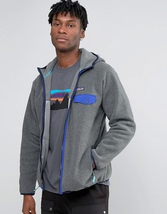 Patagonia Lightweight Snap T Hooded Fleece In Grey - Серый