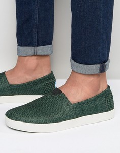 Кеды-слипоны из сеточки Toms Avalon - Зеленый