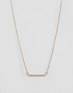 Позолоченное ожерелье с планкой Nylon - Золотой
