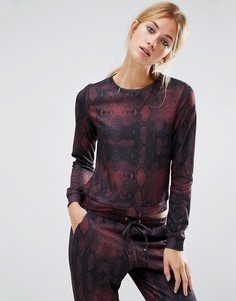 Трикотажный топ с принтом Noisy May Kicks Back - Мульти