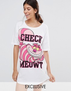 Missimo Disney Chesire Cat Check Meowt Nightie - Розовый
