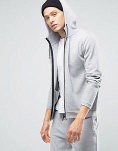Only &amp; Sons Zip Through Hooded Sweat - Серый