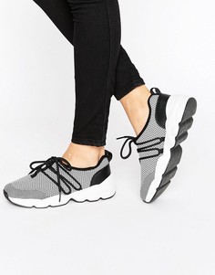 Monki Mesh Detail Trainers - Черный