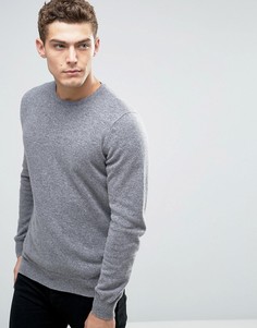 Джемпер с круглым вырезом из 100% мериносовой шерсти United Colors of Benetton - Серый
