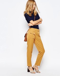 Укороченные брюки с завышенной талией The Laden Showroom X Even Vintage - Желтый