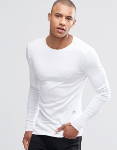 Лонгсливы в рубчик G-Star - Белый