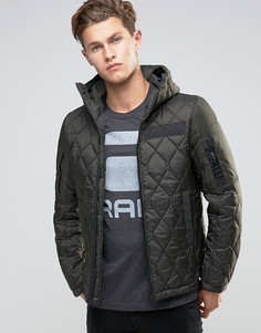 G-Star Hooded Quilted Jacket - Серый