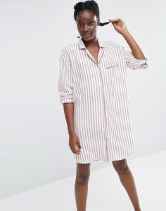 Monki Striped Nightdress - Красный