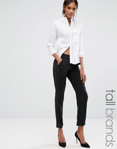 Брюки свободного кроя с отделочной строчкой Vero Moda Tall - Черный