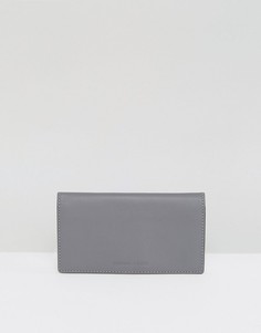 Kendall + Kylie Eton Leather Fold Over Coin Purse - Серый