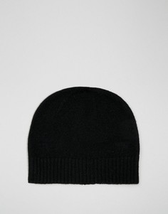 Кашемировая шапка-бини Selected Homme - Черный