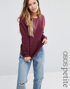 Свитшот бойфренда ASOS PETITE - Фиолетовый