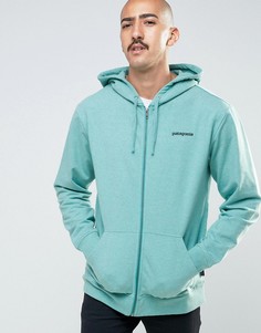 Patagonia Hoodie With P6 Logo In Regular Fit Blue - Синий