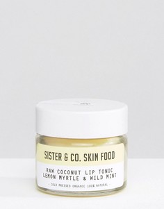 Бальзам для губ с лимоном, миртом и мятой Sister &amp; Co Raw Coconut - 15 мл - Бесцветный