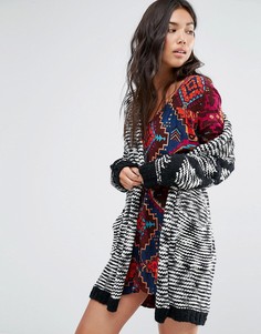 Кардиган крупной вязки с шалевым воротником Billabong - Черный