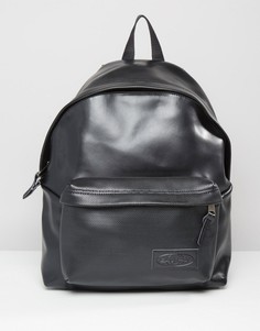 Уплотненный кожаный рюкзак с перфорацией Eastpak PakR - Черный