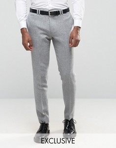 Зауженные брюки с отворотами Noak - Серый