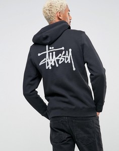 Худи на молнии Stussy - Черный