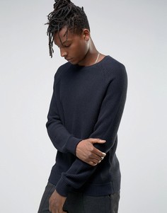 Джемпер с рукавами реглан Selected Homme - Темно-синий