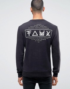 Свитер с принтом на спине Friend or Faux Limitless - Черный