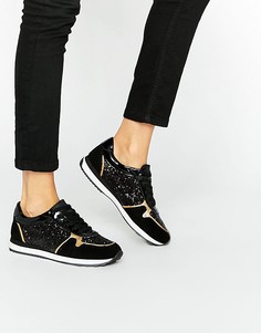 Aldo Onelian Glitter Runner Trainer - Черный
