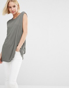 Топ без рукавов с открытой спинкой Cheap Monday - Зеленый