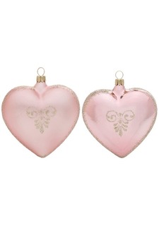 Елочное украшение "Сердце", 2 штуки