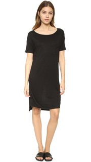 Классическое платье с приспущенными плечами и карманом T by Alexander Wang