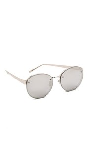 Круглые солнцезащитные очки Linda Farrow Luxe