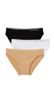 Комплект Pure из трех бесшовных трусиков-бикини Calvin Klein Underwear