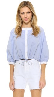 Топ в сельском стиле с контрастной планкой MDS Stripes