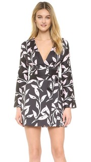 Платье Branches с расклешенными рукавами Cynthia Rowley