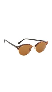 Округлые солнцезащитные очки Clubmaster Ray Ban