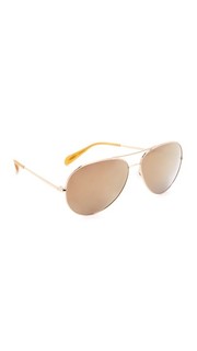 Зеркальные солнцезащитные очки-авиаторы Sayer Oliver Peoples Eyewear