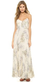 Вечернее платье из шелкового шифона в складку Jill Jill Stuart