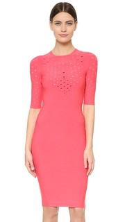 Перфорированное платье с короткими рукавами Cushnie Et Ochs