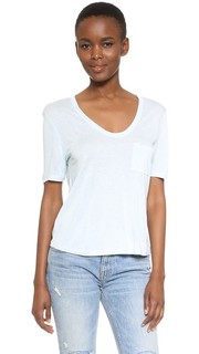 Классическая укороченная футболка T by Alexander Wang