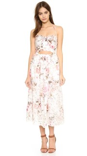 Платье Eden с вышивкой и завязками Zimmermann